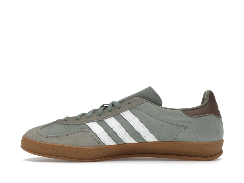 adidas Gazelle Indoor Silver Pebble Silver Green