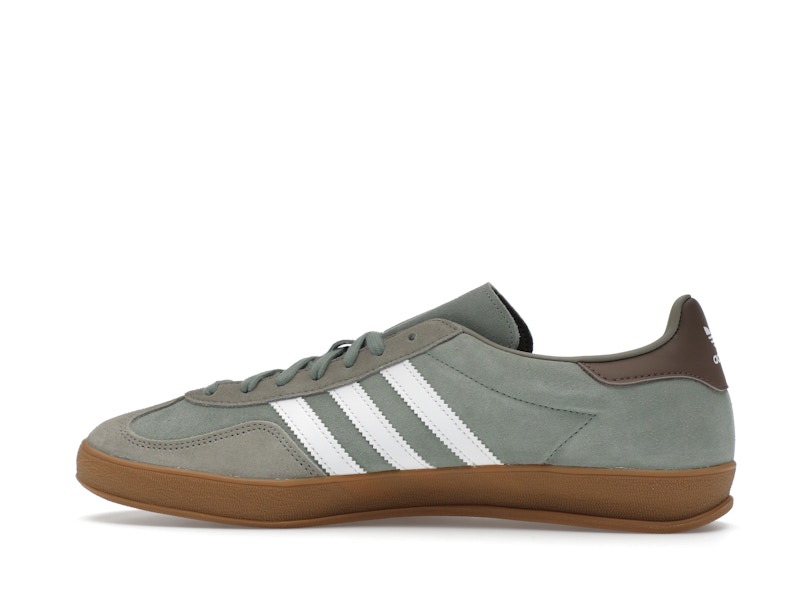 adidas Gazelle Indoor Silver Pebble Silver Green