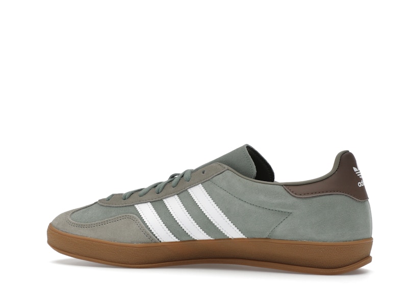 adidas Gazelle Indoor Silver Pebble Silver Green