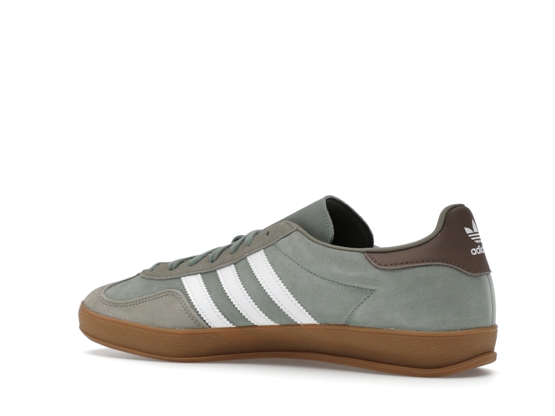 adidas Gazelle Indoor Silver Pebble Silver Green