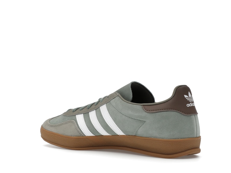 adidas Gazelle Indoor Silver Pebble Silver Green
