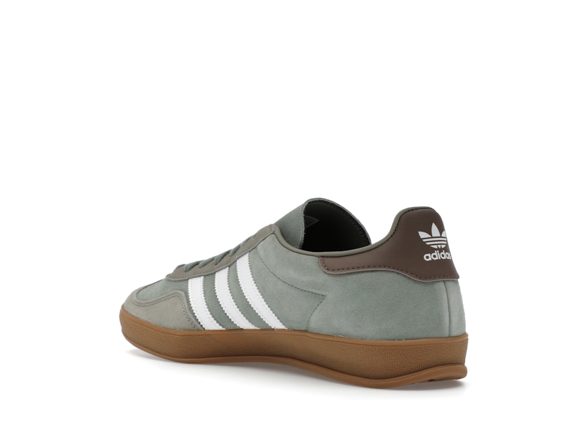 adidas Gazelle Indoor Silver Pebble Silver Green