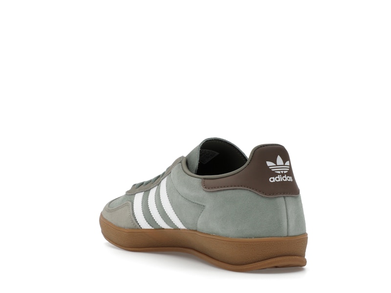 adidas Gazelle Indoor Silver Pebble Silver Green