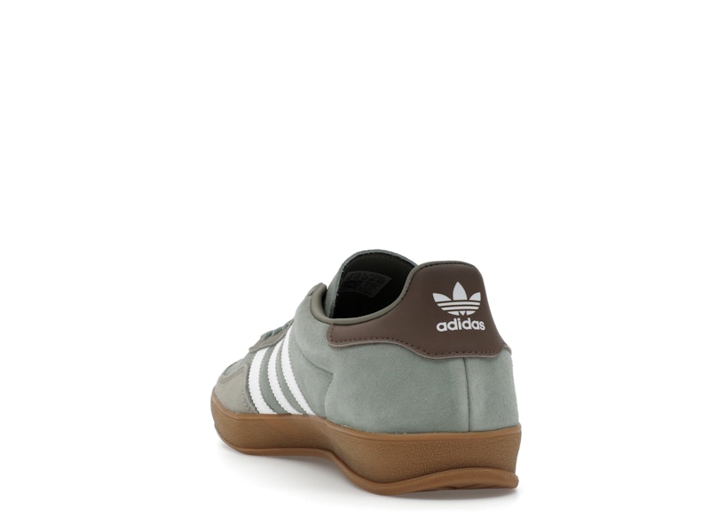 adidas Gazelle Indoor Silver Pebble Silver Green