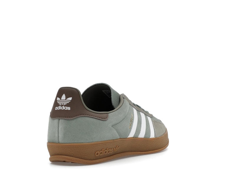 adidas Gazelle Indoor Silver Pebble Silver Green