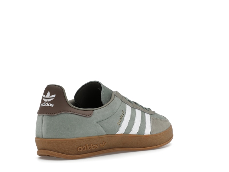 adidas Gazelle Indoor Silver Pebble Silver Green