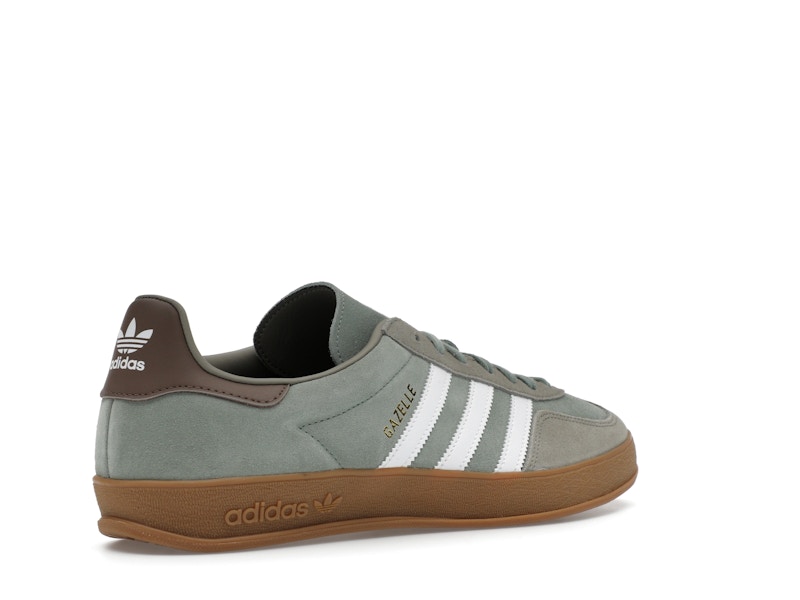 adidas Gazelle Indoor Silver Pebble Silver Green