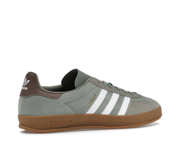 adidas Gazelle Indoor Silver Pebble Silver Green