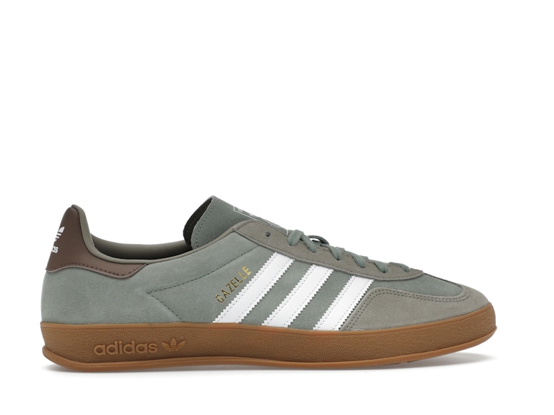 adidas Gazelle Indoor Silver Pebble Silver Green