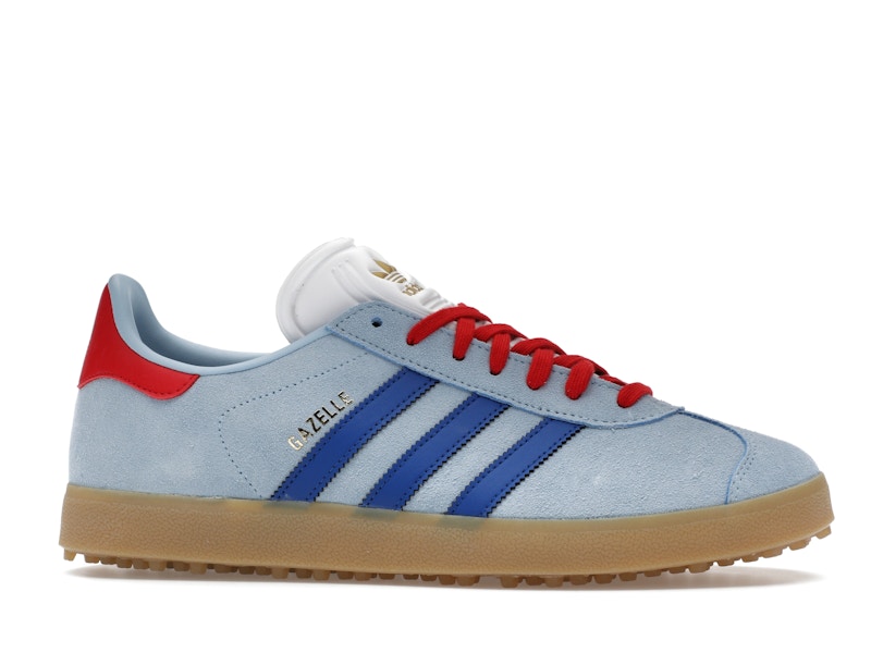 adidas Gazelle Spikeless Golf Clear Sky Royal Better Scarlet