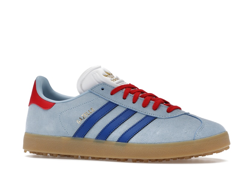 adidas Gazelle Spikeless Golf Clear Sky Royal Better Scarlet