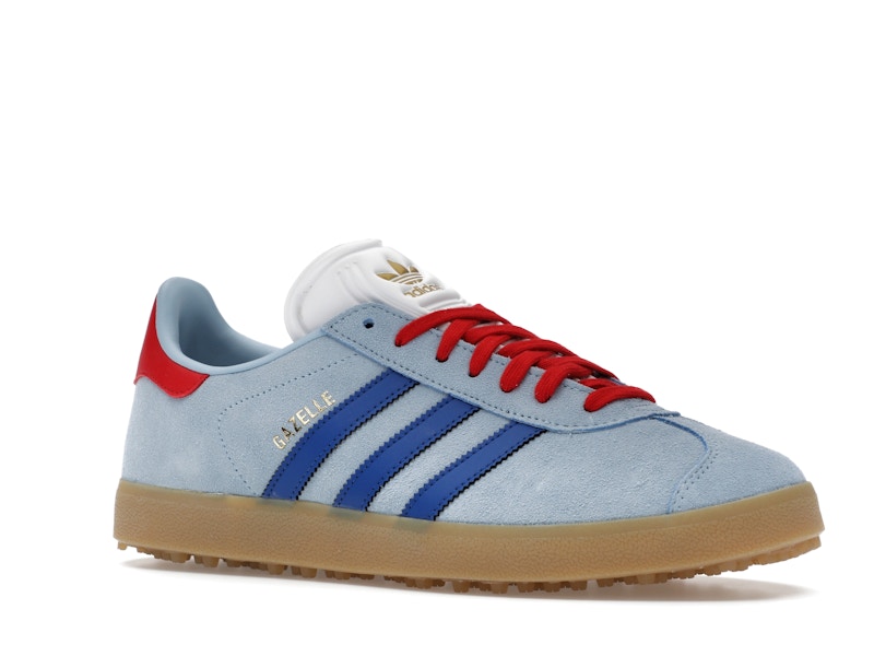 adidas Gazelle Spikeless Golf Clear Sky Royal Better Scarlet
