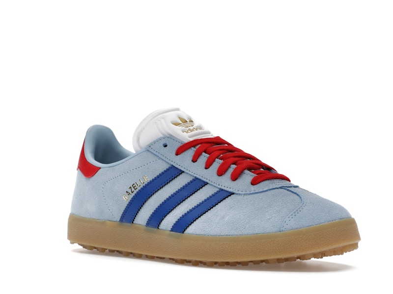 adidas Gazelle Spikeless Golf Clear Sky Royal Better Scarlet