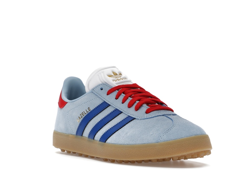 adidas Gazelle Spikeless Golf Clear Sky Royal Better Scarlet