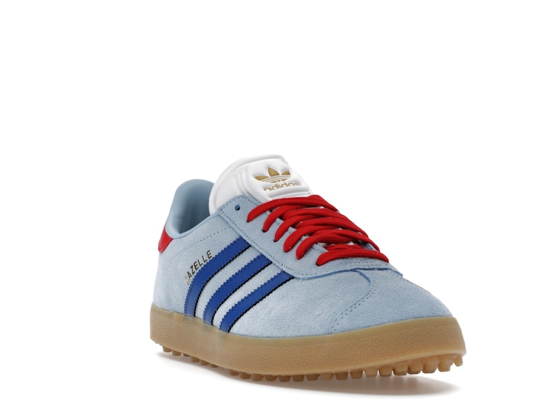 adidas Gazelle Spikeless Golf Clear Sky Royal Better Scarlet