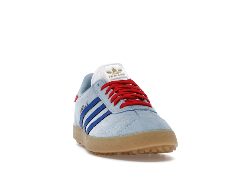 adidas Gazelle Spikeless Golf Clear Sky Royal Better Scarlet