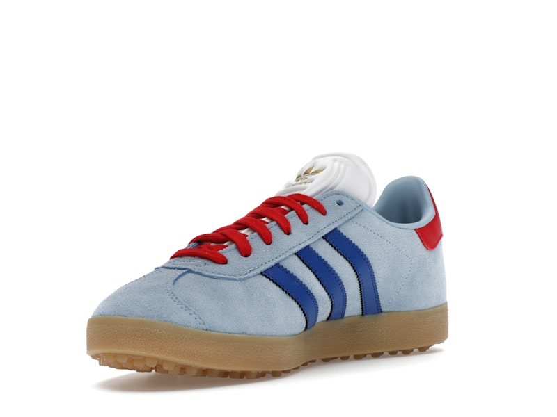 adidas Gazelle Spikeless Golf Clear Sky Royal Better Scarlet