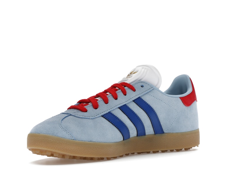 adidas Gazelle Spikeless Golf Clear Sky Royal Better Scarlet