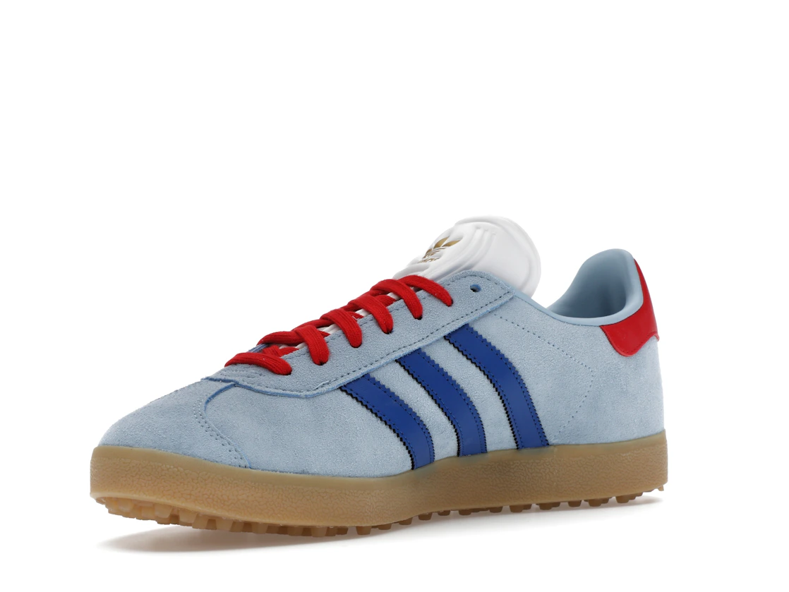 adidas Gazelle Spikeless Golf Clear Sky Royal Better Scarlet