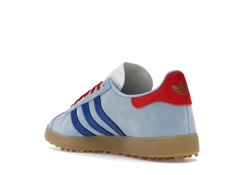 adidas Gazelle Spikeless Golf Clear Sky Royal Better Scarlet