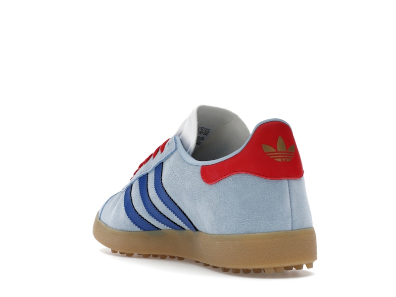 adidas Gazelle Spikeless Golf Clear Sky Royal Better Scarlet