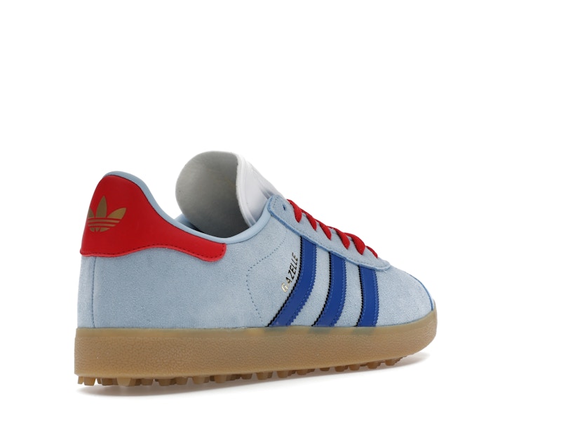 adidas Gazelle Spikeless Golf Clear Sky Royal Better Scarlet