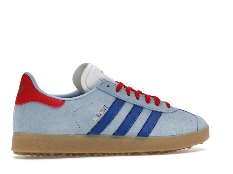 adidas Gazelle Spikeless Golf Clear Sky Royal Better Scarlet