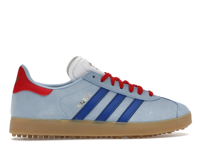 adidas Gazelle Spikeless Golf Clear Sky Royal Better Scarlet