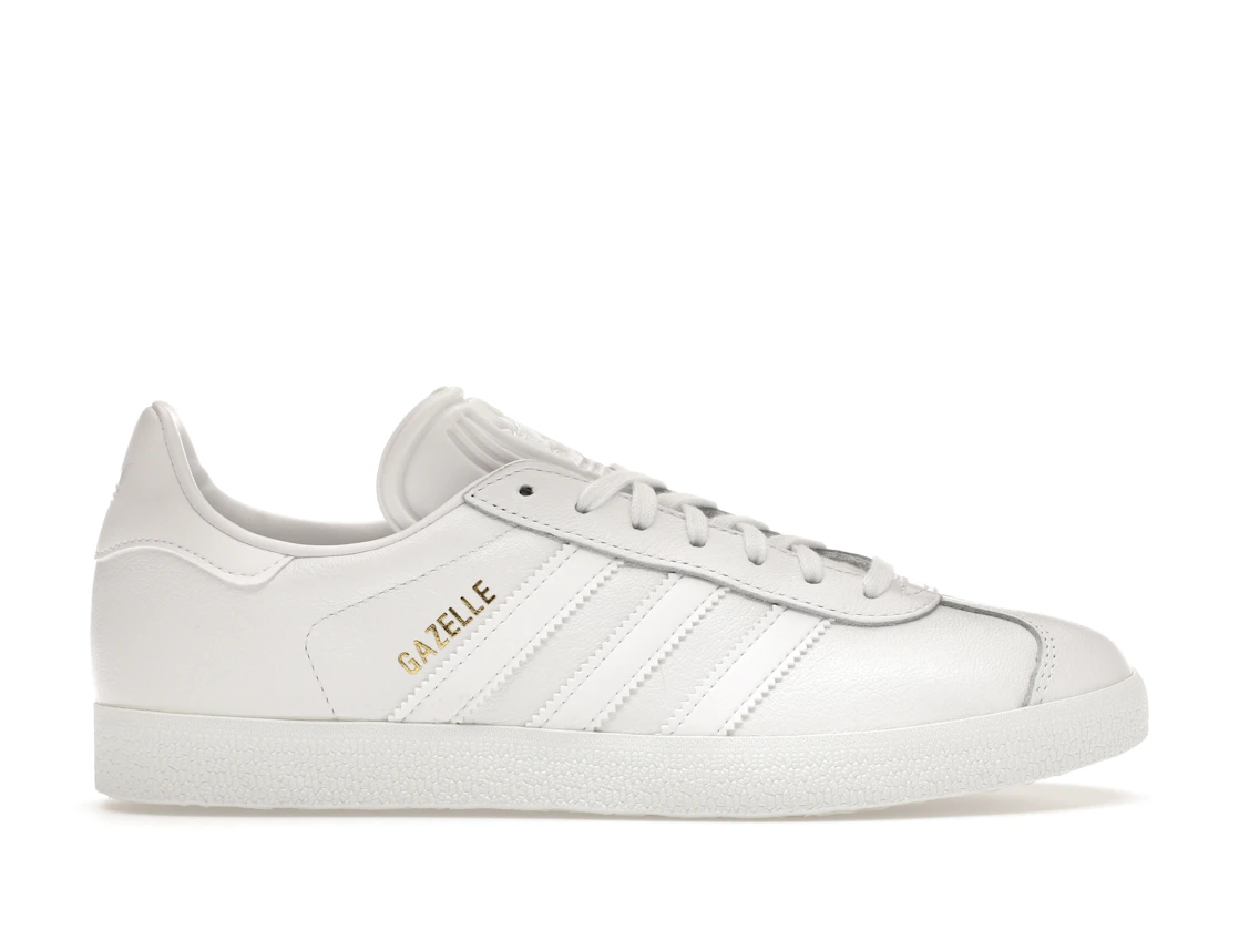 adidas Gazelle White/White-Gold Metallic