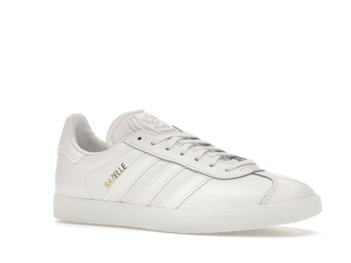 adidas Gazelle White/White-Gold Metallic