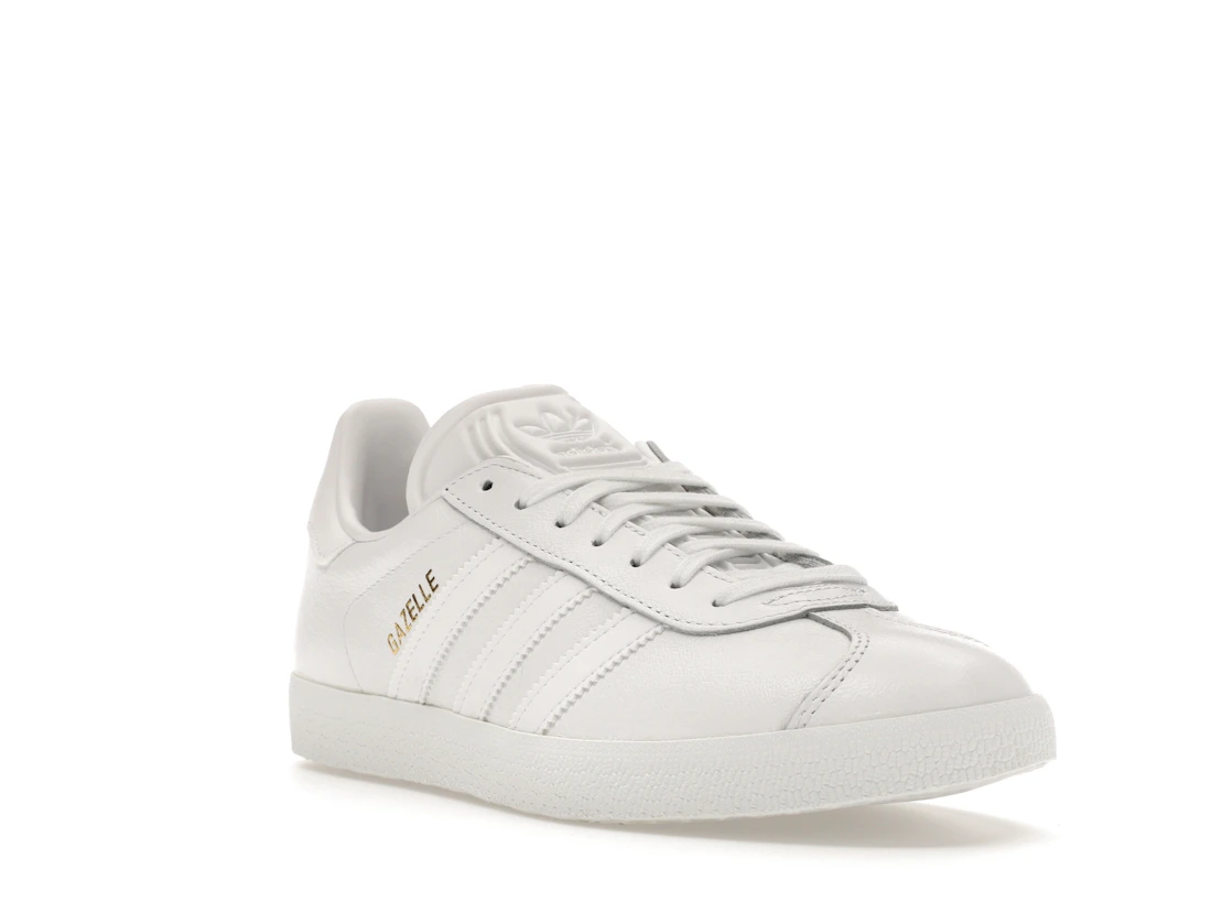 adidas Gazelle White/White-Gold Metallic