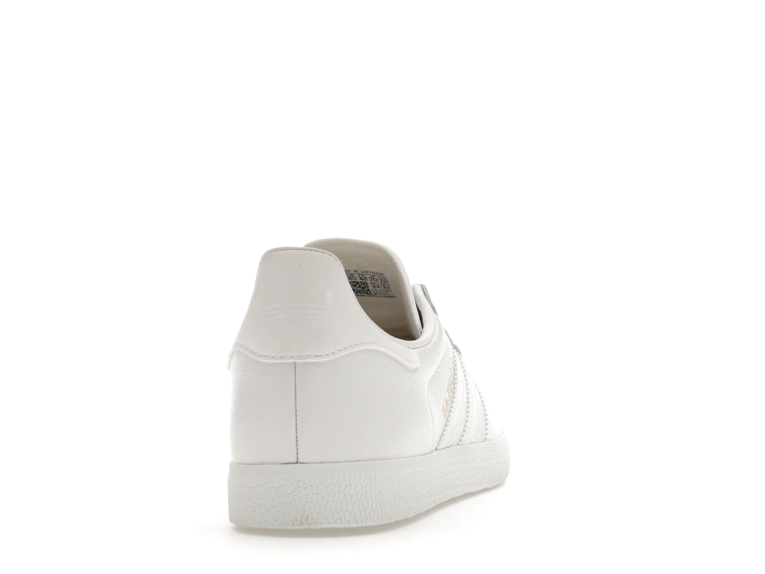 adidas Gazelle White/White-Gold Metallic