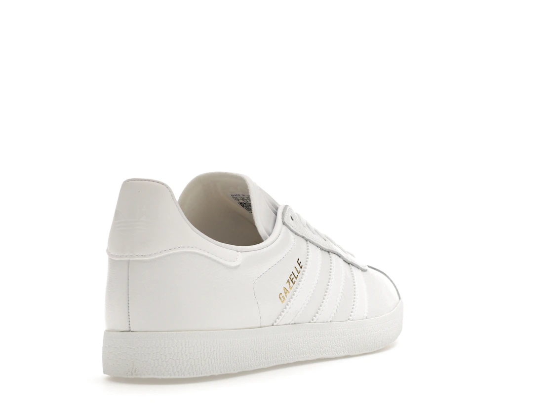 adidas Gazelle White/White-Gold Metallic