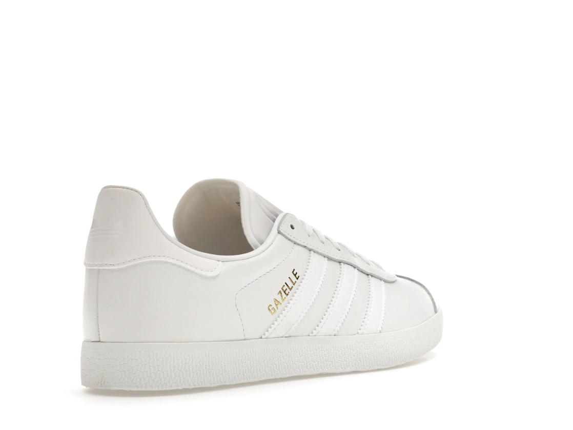 adidas Gazelle White/White-Gold Metallic