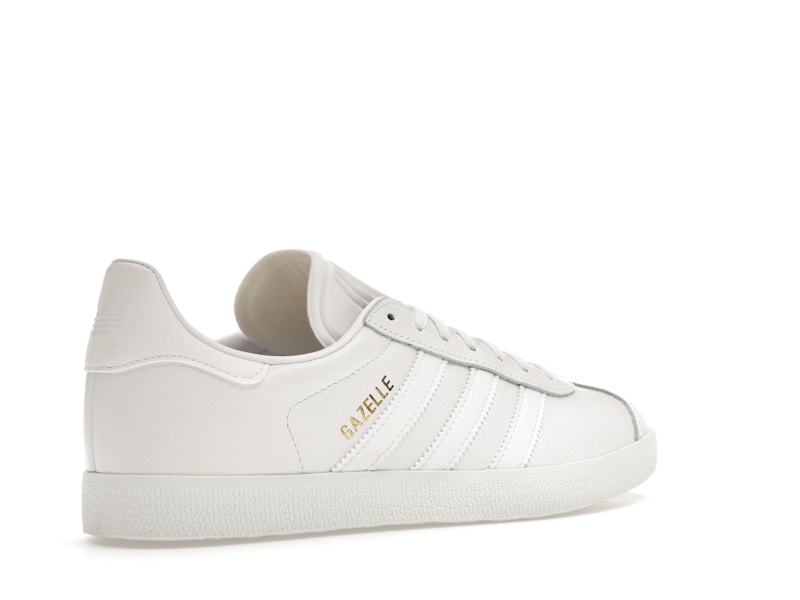 adidas Gazelle White/White-Gold Metallic