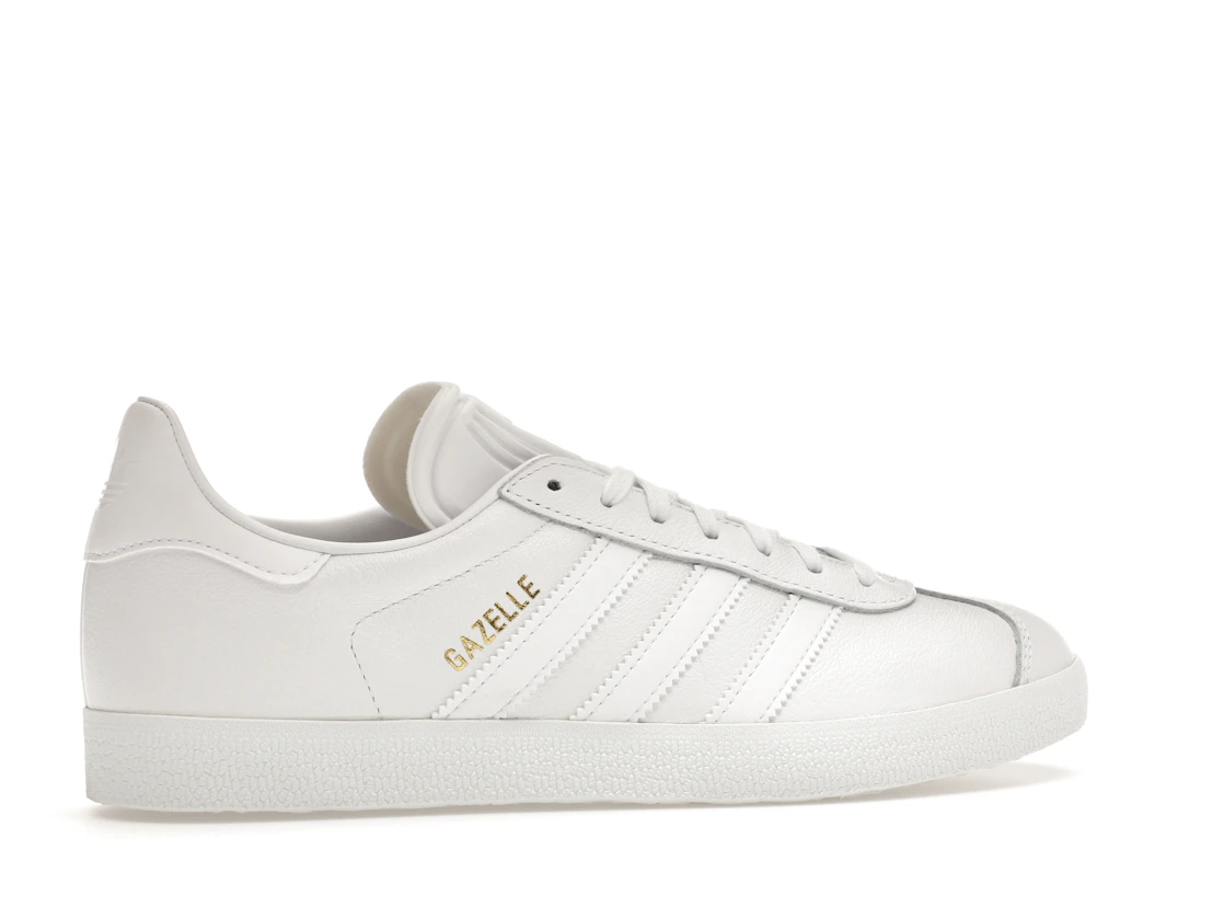 adidas Gazelle White/White-Gold Metallic