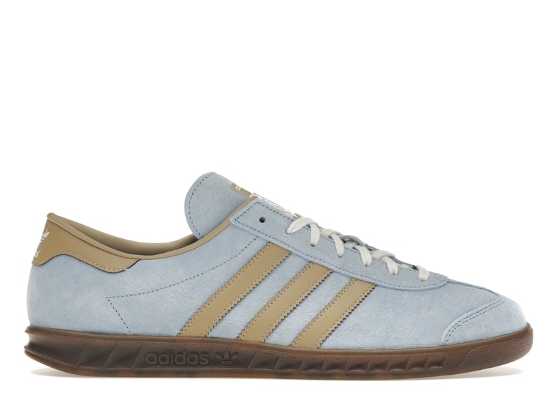 White and blue adidas hamburg hot sale