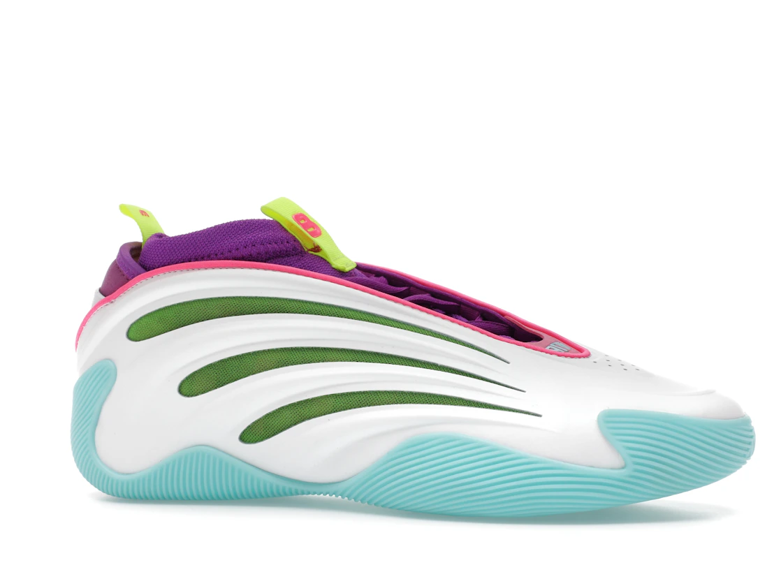 adidas Harden Vol. 9 Jalen Williams White Lucid Lime Pink