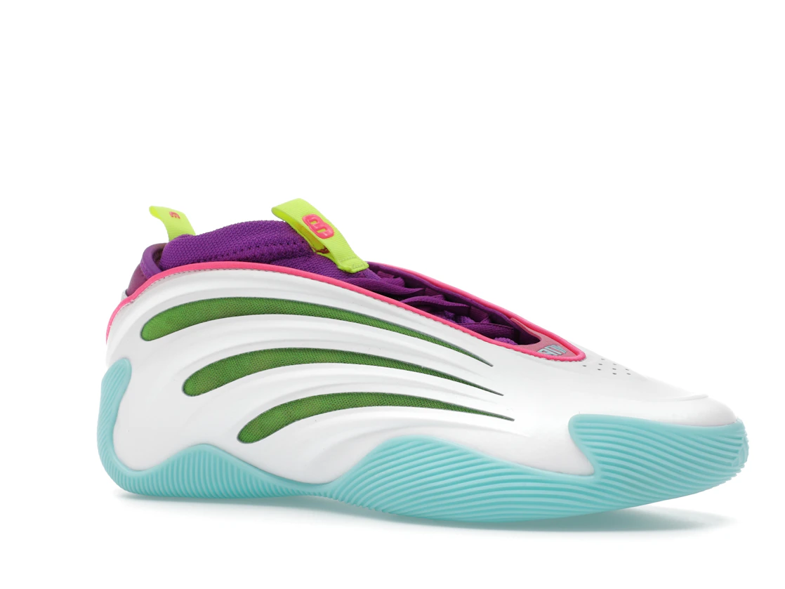 adidas Harden Vol. 9 Jalen Williams White Lucid Lime Pink