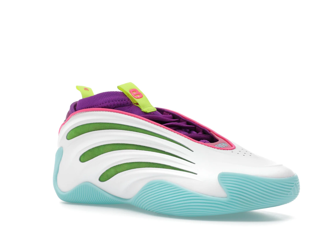 adidas Harden Vol. 9 Jalen Williams White Lucid Lime Pink