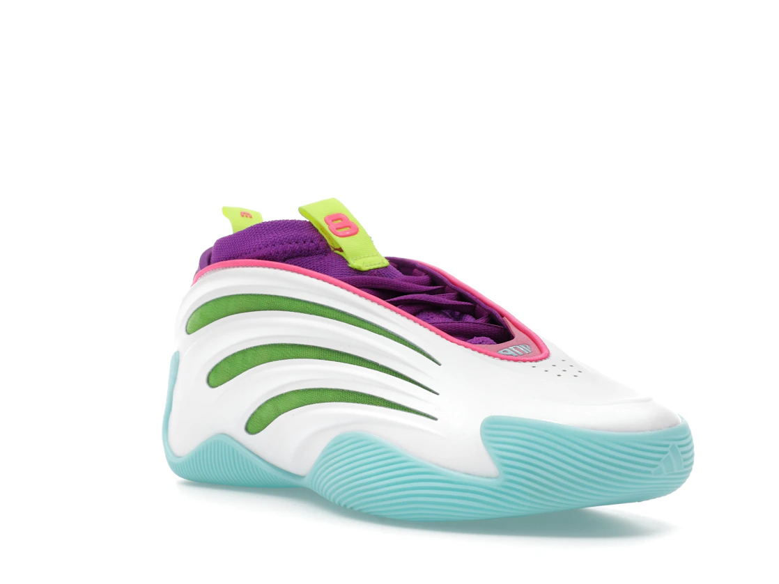 adidas Harden Vol. 9 Jalen Williams White Lucid Lime Pink