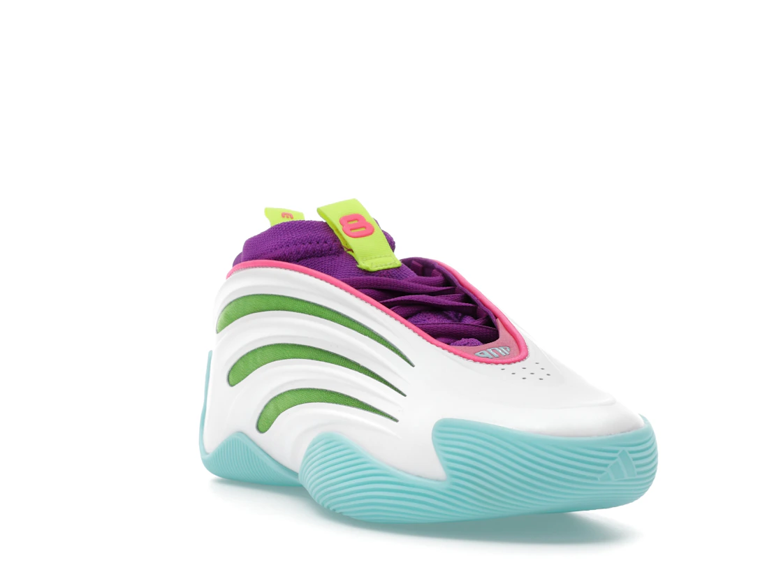 adidas Harden Vol. 9 Jalen Williams White Lucid Lime Pink