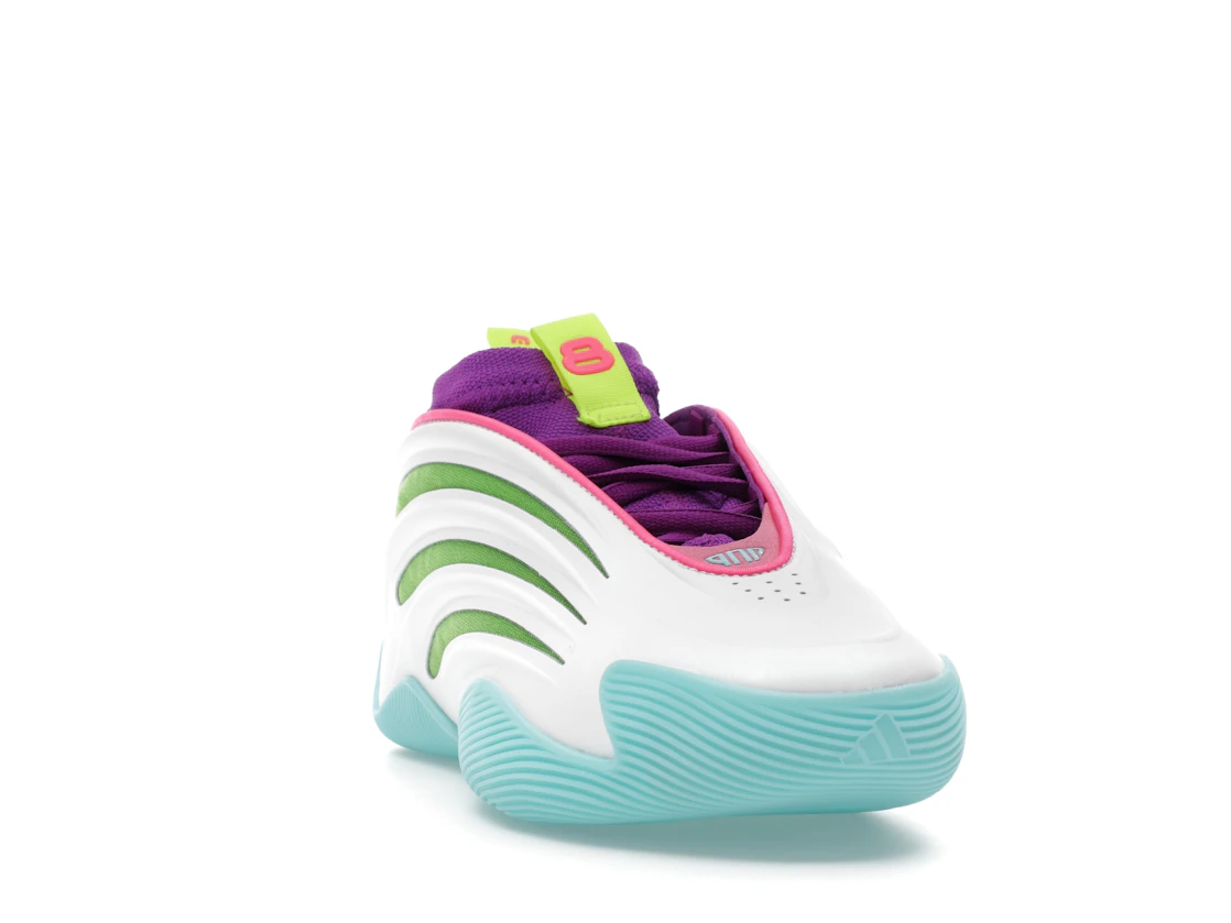 adidas Harden Vol. 9 Jalen Williams White Lucid Lime Pink