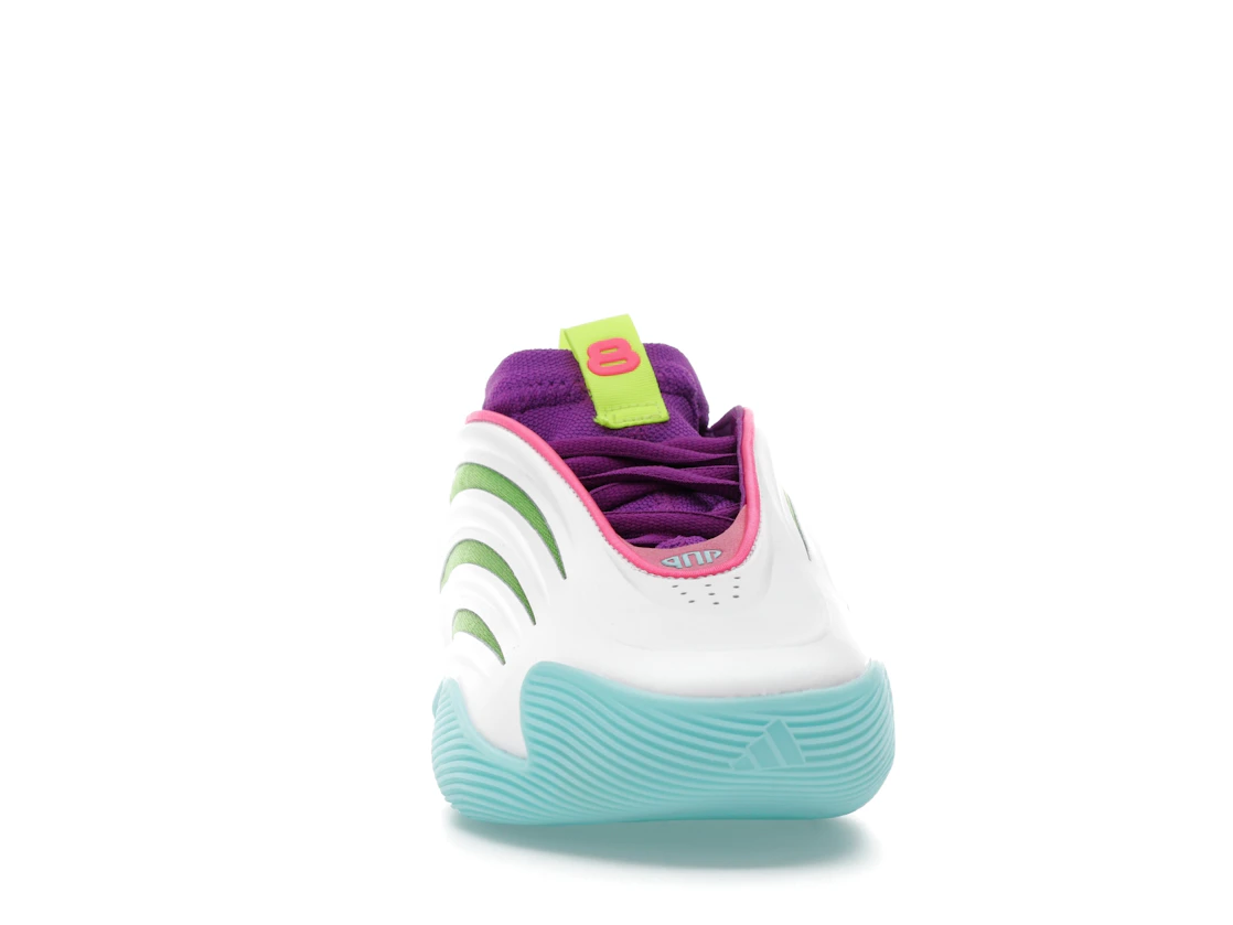 adidas Harden Vol. 9 Jalen Williams White Lucid Lime Pink