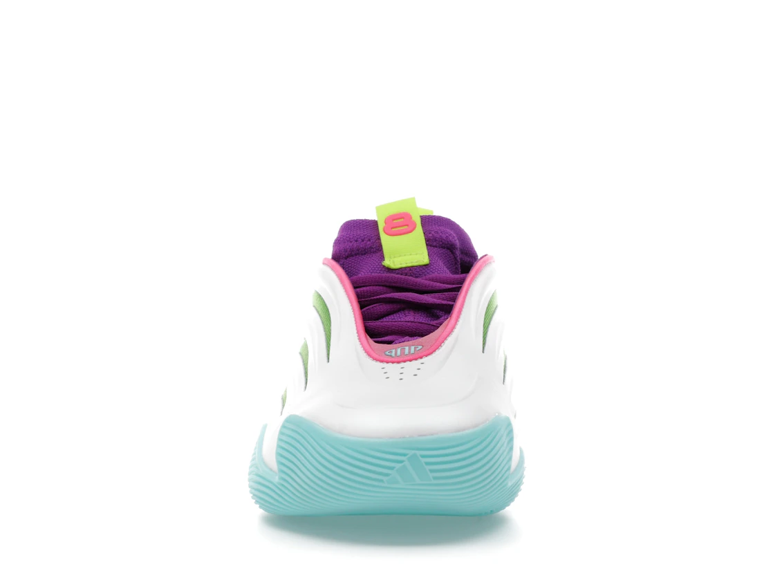 adidas Harden Vol. 9 Jalen Williams White Lucid Lime Pink