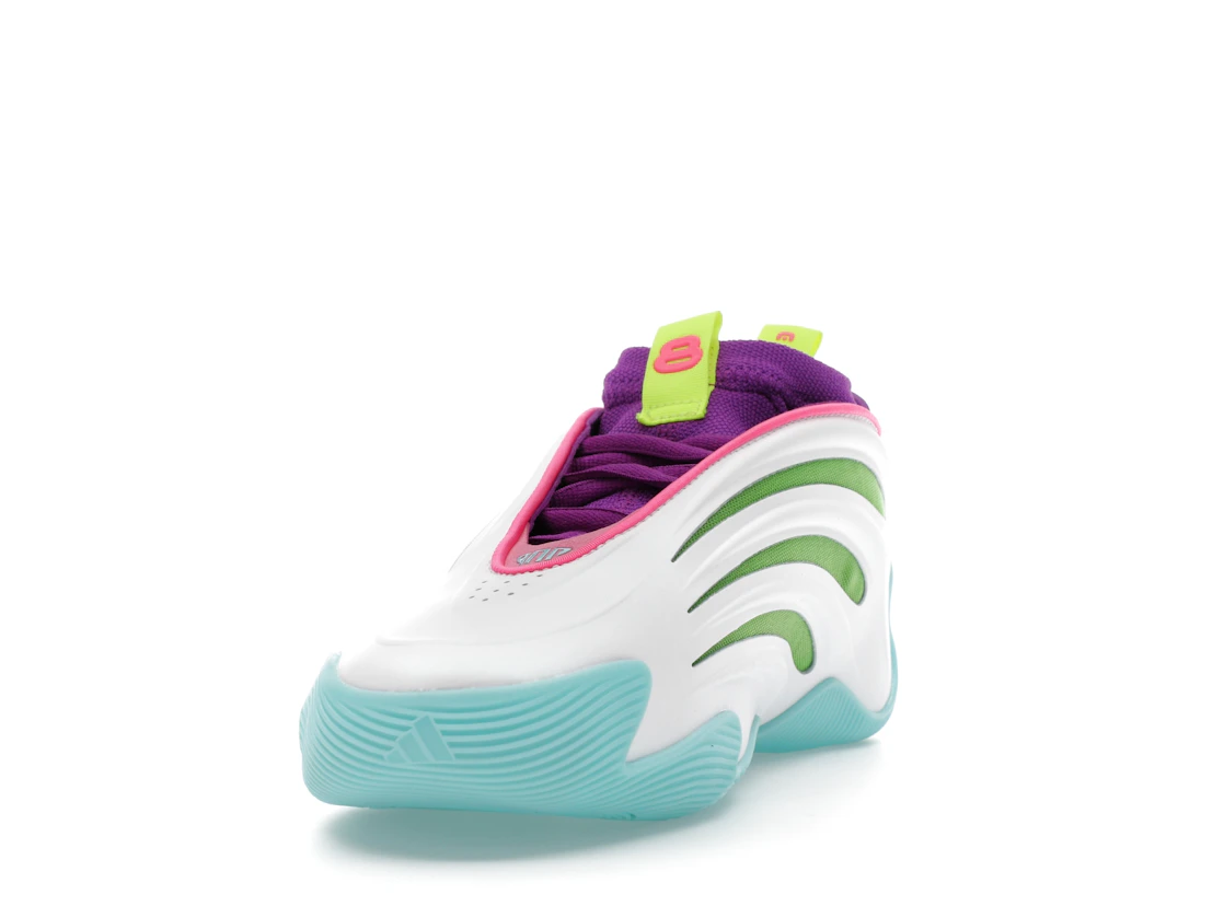 adidas Harden Vol. 9 Jalen Williams White Lucid Lime Pink