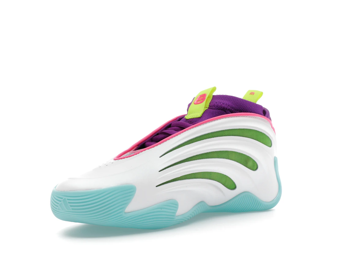 adidas Harden Vol. 9 Jalen Williams White Lucid Lime Pink