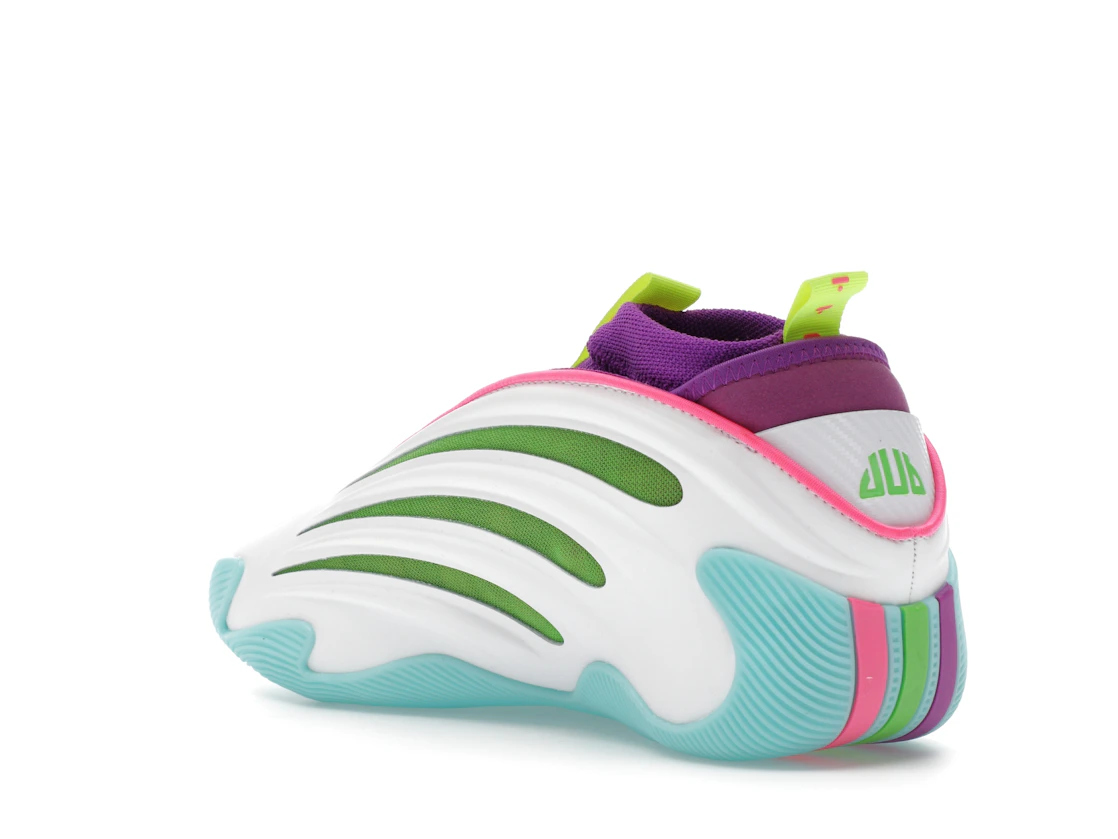 adidas Harden Vol. 9 Jalen Williams White Lucid Lime Pink