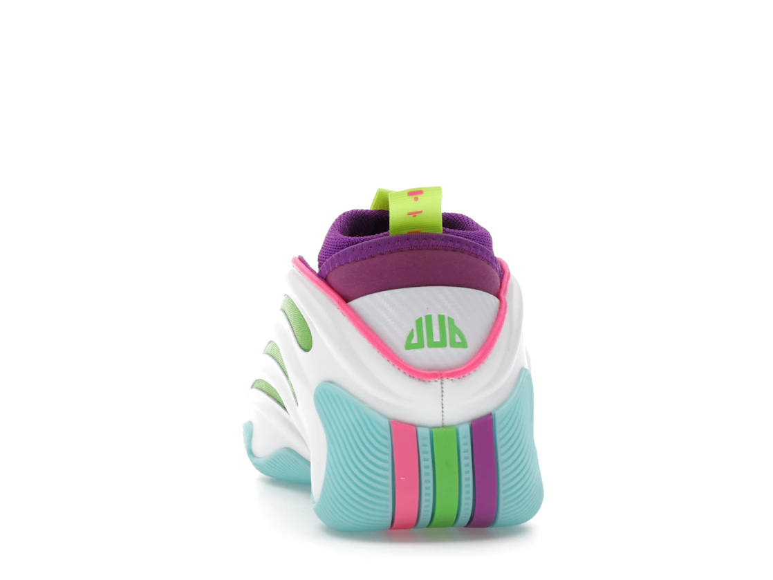 adidas Harden Vol. 9 Jalen Williams White Lucid Lime Pink