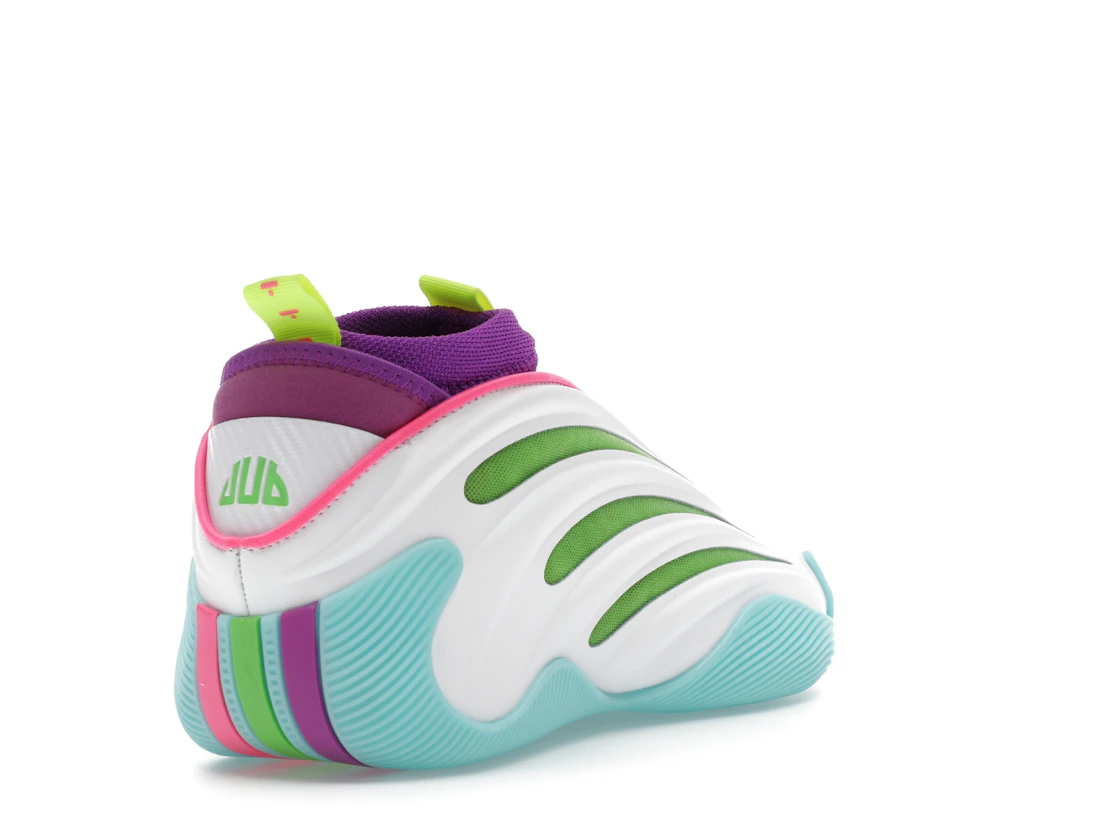 adidas Harden Vol. 9 Jalen Williams White Lucid Lime Pink